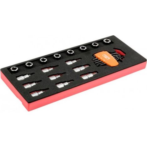 Autres outils à main Bahco 1/2'' bits and sockets 25 pièces mousse