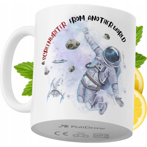 Lustige Tasse für Drehbuchautoren – Kaffee- oder Teetasse mit witzigem Textdesign – ideal für Geburtstage, Namenstage, Feiertage und besondere Anlässe. Hochwertige Tasse für Zuhause, Büro und Arbeit. (1/5)
