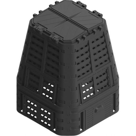 Flo Compostiera Modulare 740 litri nera giardino (1/2)