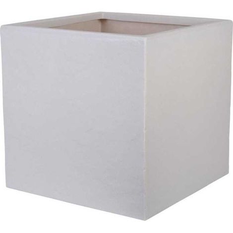 Vaso STRATA L Quadrato Riven Ø 38,5 cm x H 46,5 cm - Colore pietra (1/2)