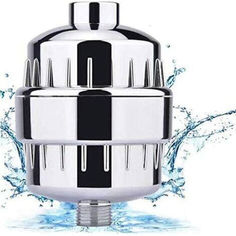 Filtre Douche, Filtre Douche Anti Calcaire - Filtre la Chloramine, le Fluorure et Métaux Lourds, Filtre de Douche avec Cartouches Remplaçables - Adoucir l'eau Dure, Protégez Peau et Cheveux-Fei Yu (1/5)
