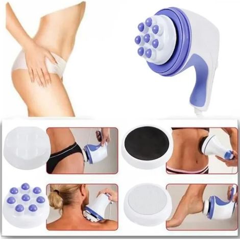 Masseur électrique pour tout le corps, masseur anti cellulite brûlant les graisses, appareil de massage, avec 4 têtes de massage (1/4)