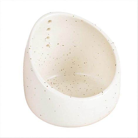 Bol à éplucher les herbes en céramique, petit éplucheur d'herbes en céramique fait main, ensemble broyeur de pilules en céramique (1/5)