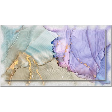 Lupia - Quadro moderno su Tela con Cornice stampata, NEWEXT 75x135 cm FLUID PINK, stampa tela in cotone e cornice mdf, effetto fluido marmo, per soggiorno, camera da letto, cucina, ufficio (1/4)