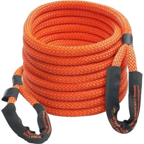 Cuerda de recuperación cinética, alta resistencia, recuperación elástica, naranja (1/2)