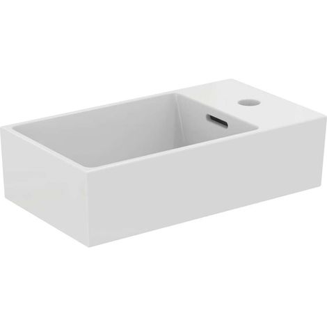 Ideal Standard Extra - Lavamani 45x25 cm, con troppopieno, foro per miscelatore a dx, bianco T373401