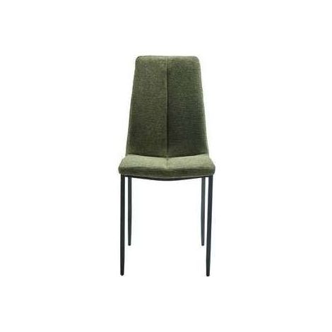 Pack de 4 sillas Ronda tapizadas tela Aragón verde, 91 cm (alto) 40 cm (ancho) 60 cm (fondo)