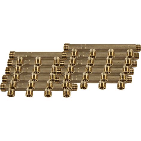 10 Collecteurs mâle femelle 3/4" (20/27) - 4 départs 1/2" (15/21) - Entraxe 50 mm - Arcanaute (1/3)