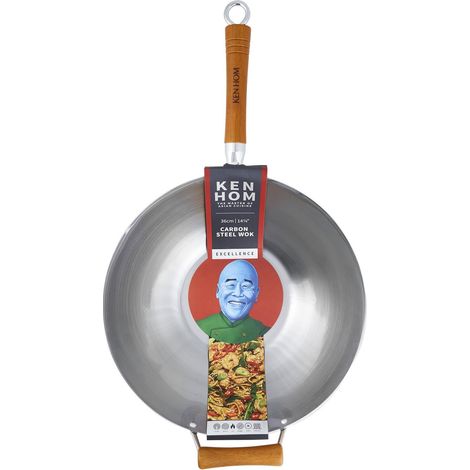 Tefal Ken Hom Excellence Wok 36 cm Acero Madera