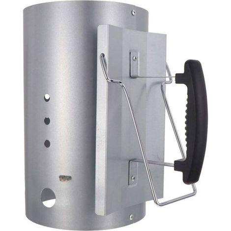Cheminée d'allumage, Rapidfire Starter - allume-feu compact avec deux poignées, aide à l'allumage pour charbon et briquettes (1/5)