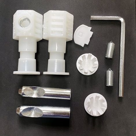 Toilet Screws for Side Wall Mounting, Heavy Duty Replacement Bolt and Seal Kit, Practical Toilet Hardware, Secure Installation, Everyday Use (1/5)