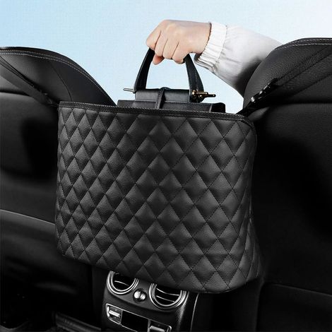 Rangement de Siège d'Auto, Organisateur de Siège Arrière de Voiture, Barrière De Sac De Filet Arrière De Siège De Backseat Pet Kids (1/5)