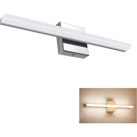 Éclairage LED pour salle de bain, éclairage spécifique pour lavabo, 9 W, 6000 K, luminaire pour salle de bain à lumière chaude, éclairage pour miroir de lavabo, éclairage pour coiffeuse, IP44 (1/5)
