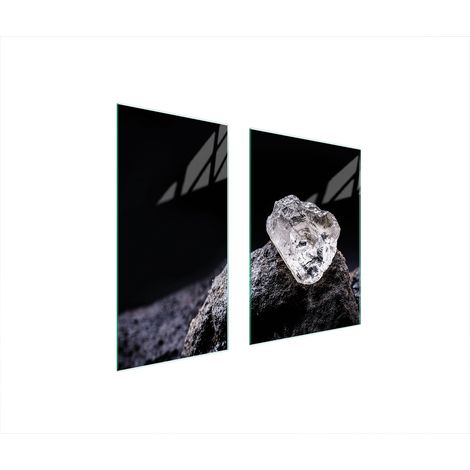 Plaque de protection en verre 75x52 pierre (1/5)