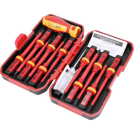 Tournevis isolés, 13 pièces, Torx/plat, magnétique, 1000V, VDE (1/5)