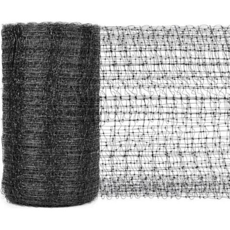 Filet anti oiseaux pour jardin 2 m x 30 m Noir Filet de protection en polyéthylène Protège les plantes, les fruits et les arbres des rongeurs, des oiseaux, des cerfs, etc. (1/5)