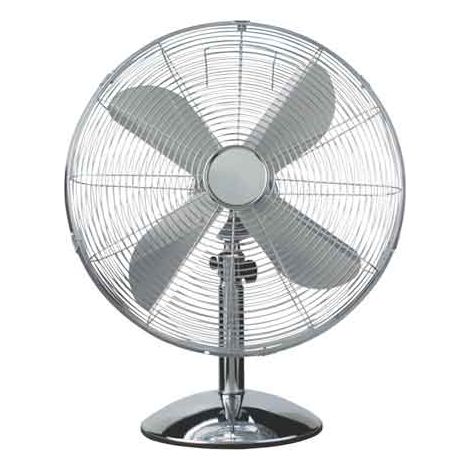 VENTILATORE DA TAVOLO IN METALLO  Ø 40 cm