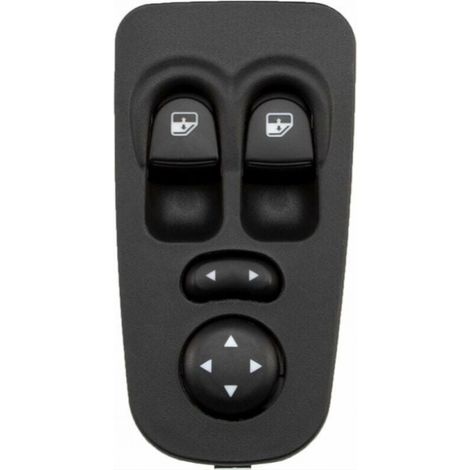 BEBUSINGOTO Botón de control del elevalunas para Lancia Y, interruptor del elevalunas Ypsilon 2003-2011 735360605 (1/3)