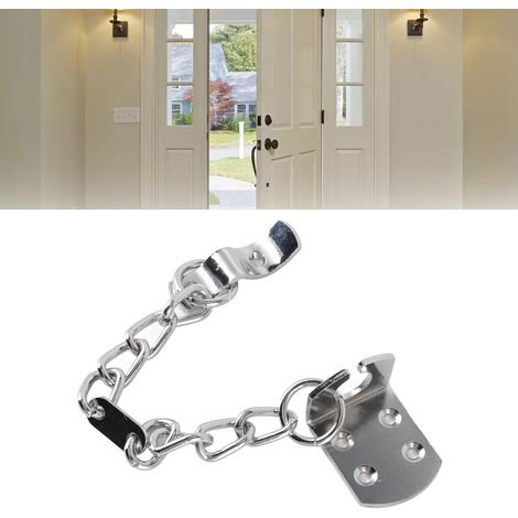 Chaîne de sécurité en fer pour portes de sécurité d'hôtels et de maisons d'hôtes, loquet de porte en fer, chaîne de sécurité (1/5)