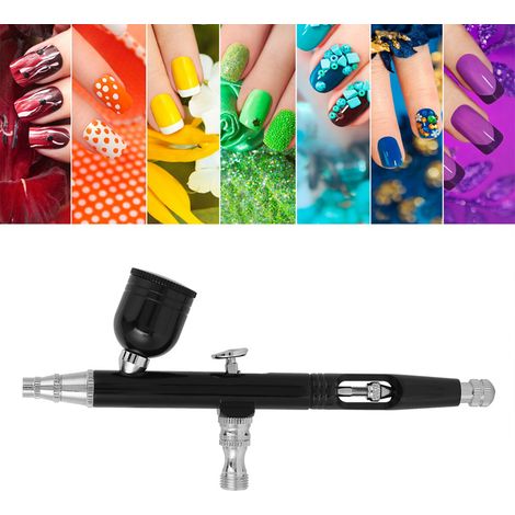 Aérographe pneumatique double action pour tatouage, nail art, peinture et pulvérisation. (1/5)