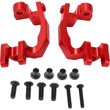 2 Pièces Moyeux Arrière CNC en Alliage d'Aluminium Léger Haute Dureté, Faciles à Installer pour 1/10 RC (1/5)