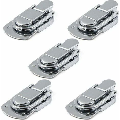 Fermeture à Levier Fermoir à Bascule Loquets Verrou 5 pcs Loquet à Bascule en Acier Inoxydable pour Coffret, Cadeaux Boîte, Tiroir, Armoire, Trousse médical, Coffre à Outils