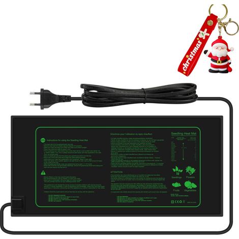 Tapis Chauffant pour Plantes Imperméable Serre de Germination Accélère la Germination des Graines, Coussin de Chauffrage pour Reptile et Amphibien, 21/30 Watts, 52 × 25 cm (1 Pièce - 21W) Bluedeer