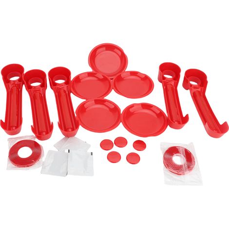 Ensemble de poignées de porte de voiture, résistant aux chocs, aspect élégant, anti-rayures, remplacement extérieur pour JK JKU Liberty rouge (1/2)