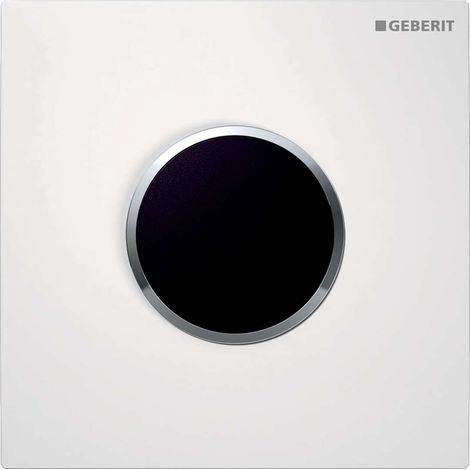 Geberit - Azionamento elettronico del risciacquo in urinali tipo 10, alimentazione a rete, bianco/cromo 116.025.KJ.1 (1/3)
