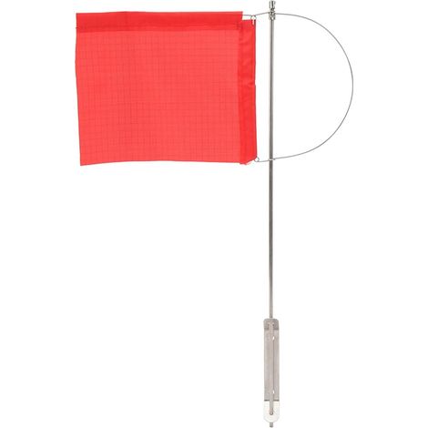 Wind Indicator Flag, Stainless Steel Marine Flag, Red Boat Flag for Sailboats, Yachts, Boats (1/5)