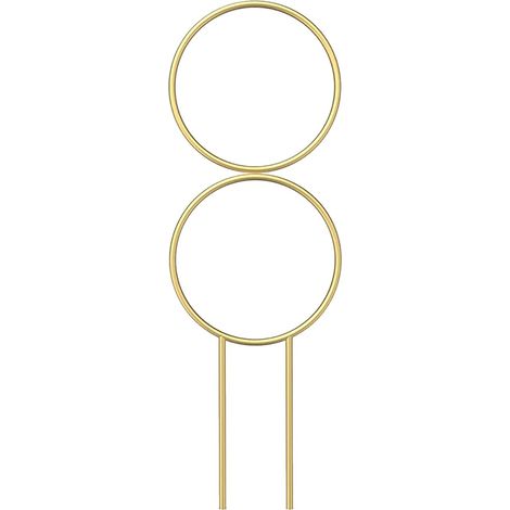 Support Pour Plantes Grimpantes - Cadre Métallique Doré Pour Pot - Idéal Intérieur Jardin - 1 Pièce (1/4)