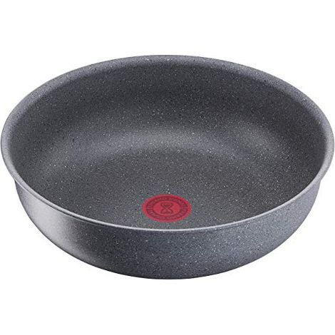 Lagostina 010257041828 Ingenio Mineralis Wok Antiaderente 28 cm Manico Amovibile Thermosignal Alluminio colore Grigio (1/4)