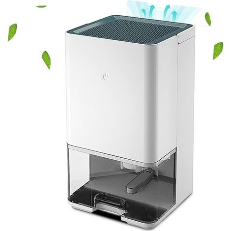 Déshumidificateur silencieux et portable, idéal pour les chambres, les salles de bains et les placards - combat efficacement les moisissures et l'humidité (1/5)
