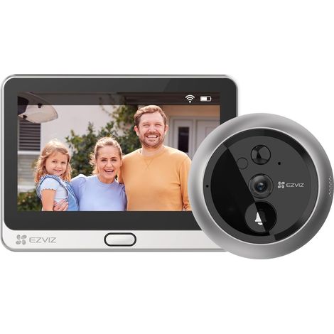 EZVIZ DP2C Judas Numérique 1080P - Visiophone Connecté avec Écran 4.3", Détection PIR, Batterie 4600mAh (1/5)