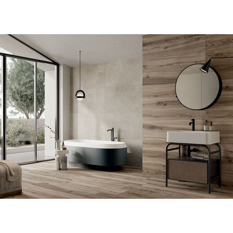 Carrelage imitation parquet Sienna 24x120 Marron