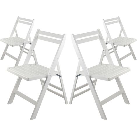 Lot de 4 chaises pliantes en bambou Biano 46x44x78cm Thinia Home (1/5)