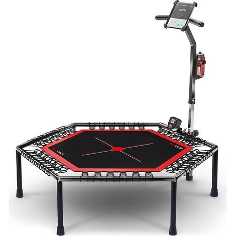 Boudech - Crossfit-Trampolin für funktionelles Fitnesstraining mit Handy-Theke und Getrünkehalter