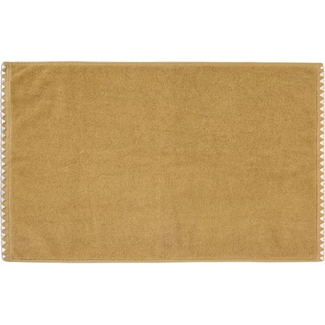 Tapis de bain en Éponge unie et point feston triangulaire NERYDA (1/2)