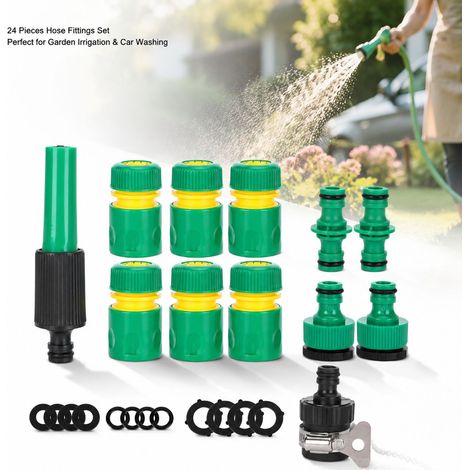 Kit di raccordi per tubo flessibile Toivize da 24 pezzi - ABS robusto - G1/2 impermeabile (1/4)