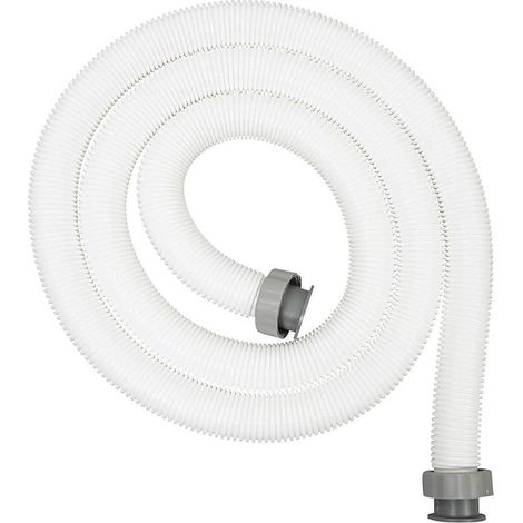 TRADE SHOP - Tubo Da 3 Mt Diam.38 Mm Per Pompe Filtri A Sabbia Bianco Ricambio Piscina 58368 -
