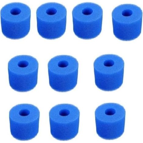 Filtre de piscine - Type S1 - 10 pièces - Mousse - Réutilisable et Lavable (1/4)