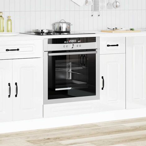 vidaXL Armadio per Forno Kalmar Bianco Lucido in Legno
