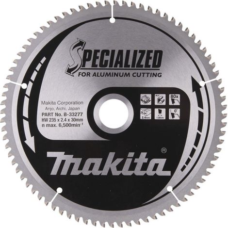 MAKITA ALUMINIUMKLINGE B-33277 Ø235MM LOCH 30mm 80 ZÄHNE