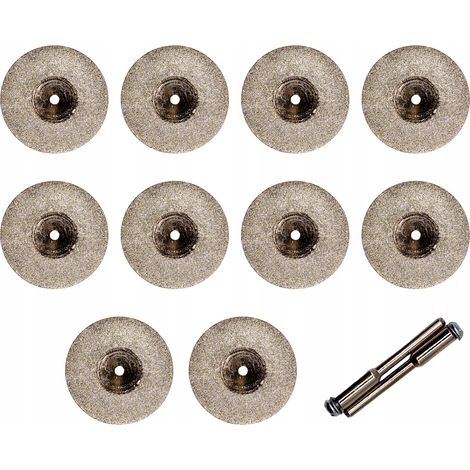 DIAMANTSCHEIBE 50 mm FÜR DREMEL MINI-SCHLEIFER 10 SCHEIBEN + 2 ARDS