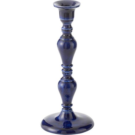 Bougeoir Design en Métal "Nag" 52cm Bleu