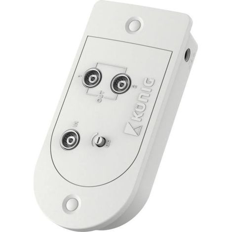 Amplificateur CaTV - KÖNIG - KN-AMP25 - 25 dB - 2 sorties - Blanc