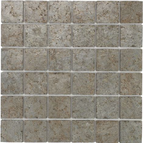 Mosaïque en pierre naturelle 30 x 30 cm – Carreaux antidérapants 2,5 x 2,5 cm – Étanchéité pré-montée pour milieux humides (1/2)
