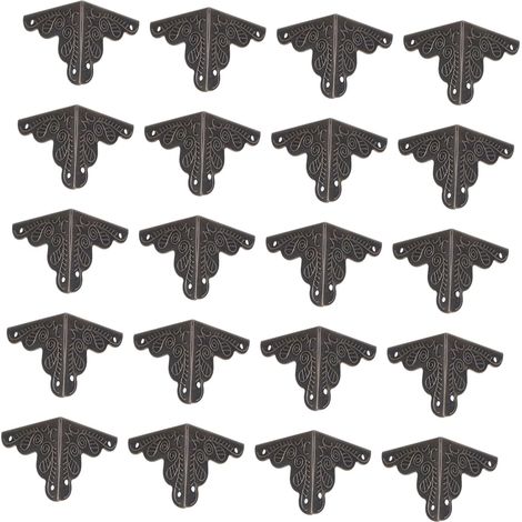 48 protège-coins décoratifs bois style vintage pour boîtes (1/5)