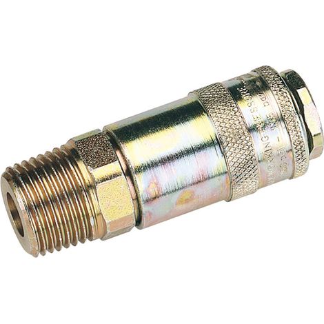 Draper 1/2" Male Thread PCL Tapered Airflow Coupling (Model 37838) for Efficient Air Connection