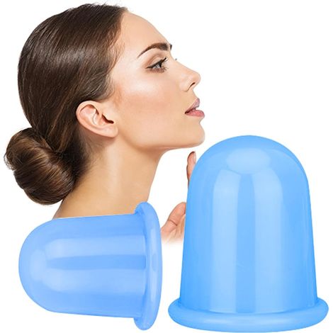 2 Ventouses Massage Silicone Corps et Visage Anti-Cellulite Souples Réutilisables pour Détente Musculaire et Soin de la Peau à Domicile (1/5)